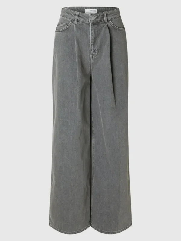 SELECTED VECKAD VIDA JEANS Grey Online