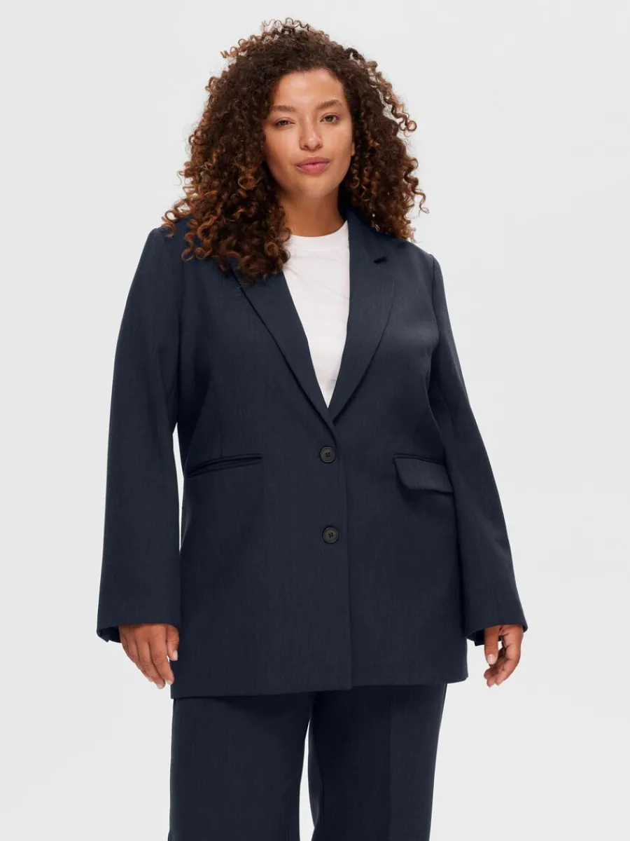 verdimensionerad_enkelknp_1.webp SELECTED ÖVERDIMENSIONERAD ENKELKNÄPPT KAVAJ Blue Flash Sale