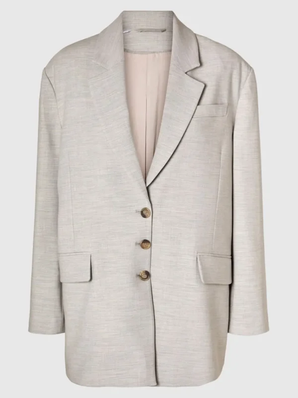 SELECTED ÖVERDIMENSIONERAD KAVAJ Beige Sale