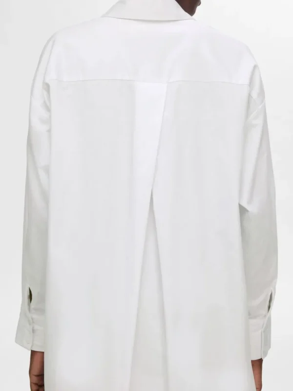 SELECTED ÖVERDIMENSIONERAD LÅNGÄRMAD SKJORTA White New