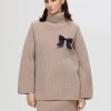 SELECTED ÖVERDIMENSIONERAD POLOKRAGE TRÖJA Brown Sale