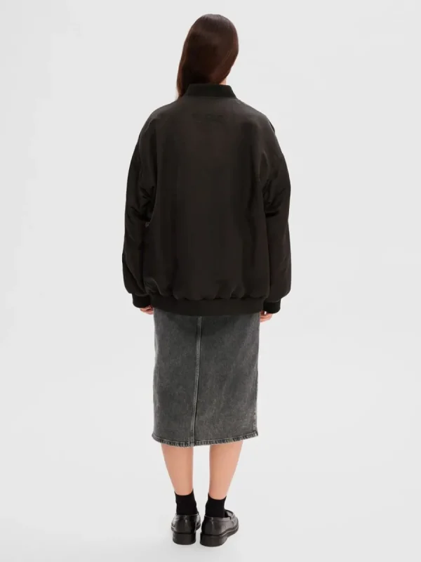 SELECTED ÖVERDIMENSIONERAD RE:DOWN® BOMBERJACKA Black Shop