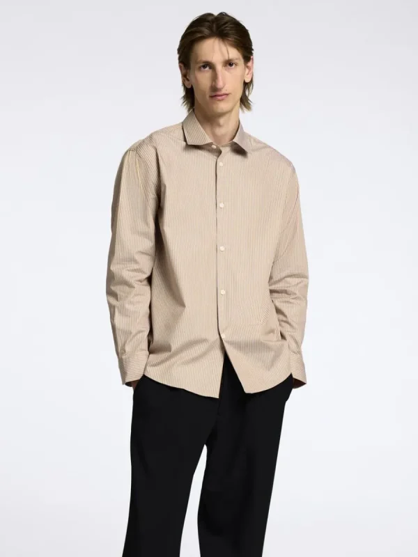 SELECTED ÖVERDIMENSIONERAD SKJORTA Brown Discount