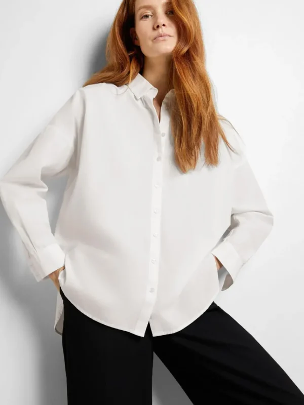 SELECTED ÖVERDIMENSIONERAD SKJORTA White Clearance