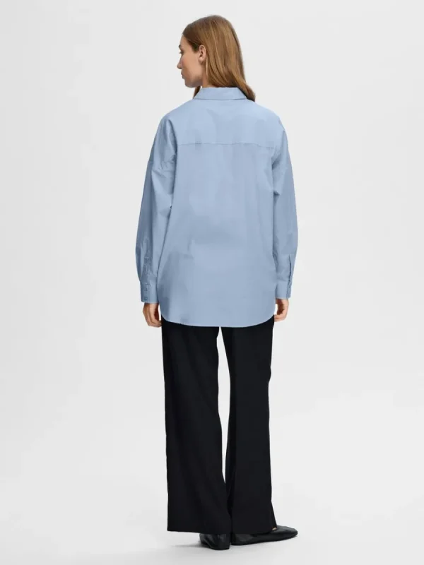 SELECTED ÖVERDIMENSIONERAD SKJORTA Blue New