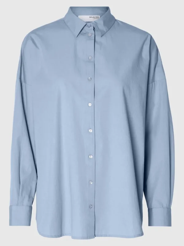 SELECTED ÖVERDIMENSIONERAD SKJORTA Blue New