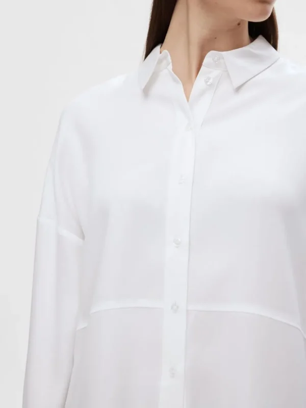 SELECTED ÖVERDIMENSIONERAD SKJORTA White Best Sale