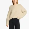 SELECTED ÖVERDIMENSIONERAD STICKAD TRÖJA Beige Flash Sale