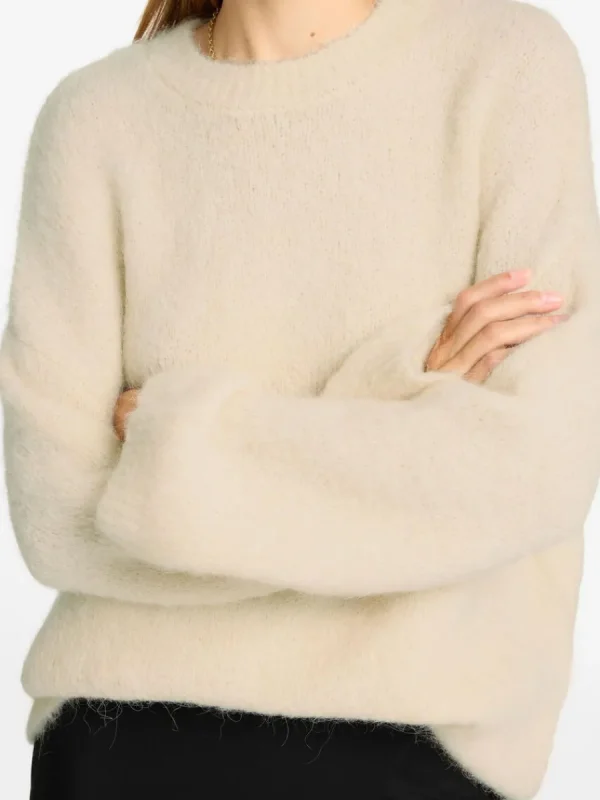 SELECTED ÖVERDIMENSIONERAD STICKAD TRÖJA Beige Flash Sale