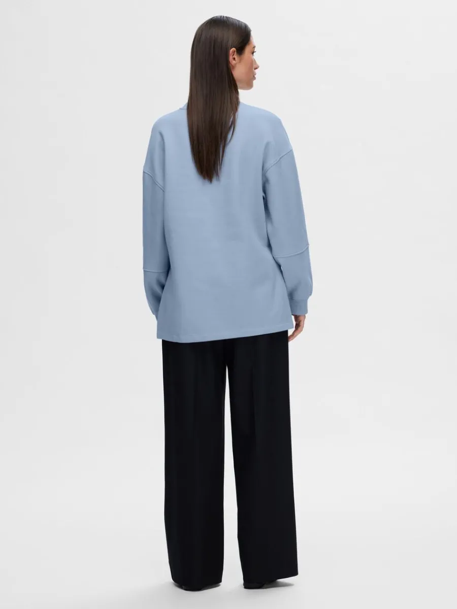 verdimensionerad_sweatshi_4.webp SELECTED ÖVERDIMENSIONERAD SWEATSHIRT Blue Best Sale