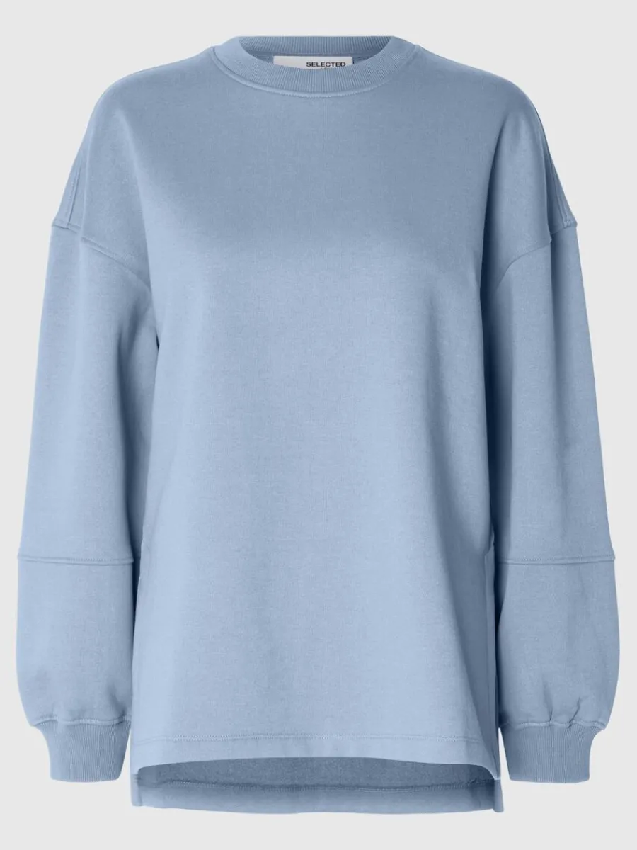 verdimensionerad_sweatshi_5.webp SELECTED ÖVERDIMENSIONERAD SWEATSHIRT Blue Best Sale