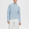 SELECTED ÖVERDIMENSIONERAD TRÖJA Blue Flash Sale