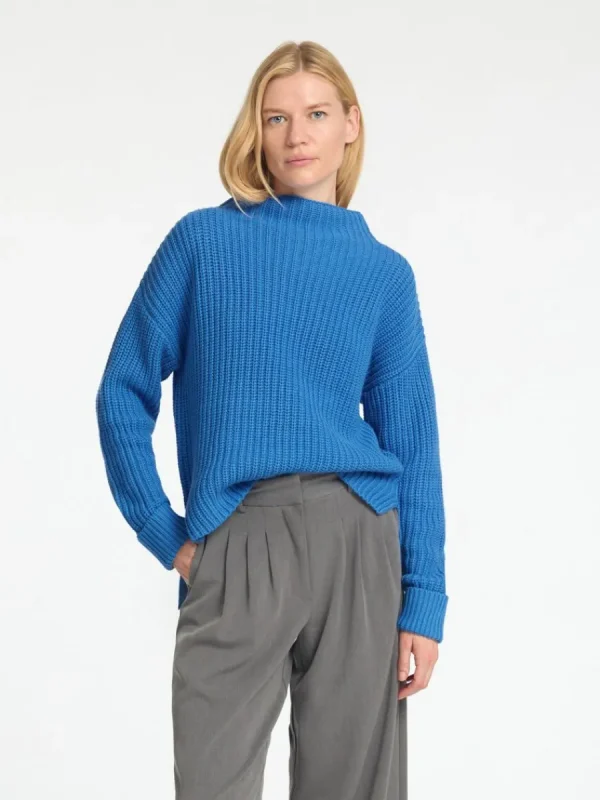 SELECTED ÖVERDIMENSIONERAD TRÖJA Blue Best Sale