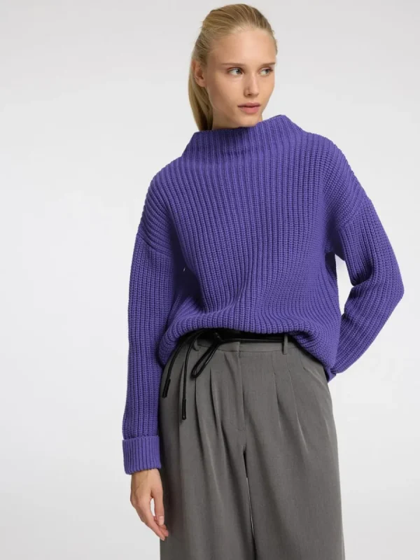 SELECTED ÖVERDIMENSIONERAD TRÖJA Purple Discount