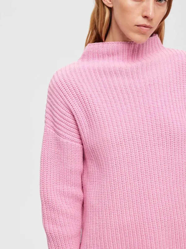 SELECTED ÖVERDIMENSIONERAD TRÖJA Pink Discount