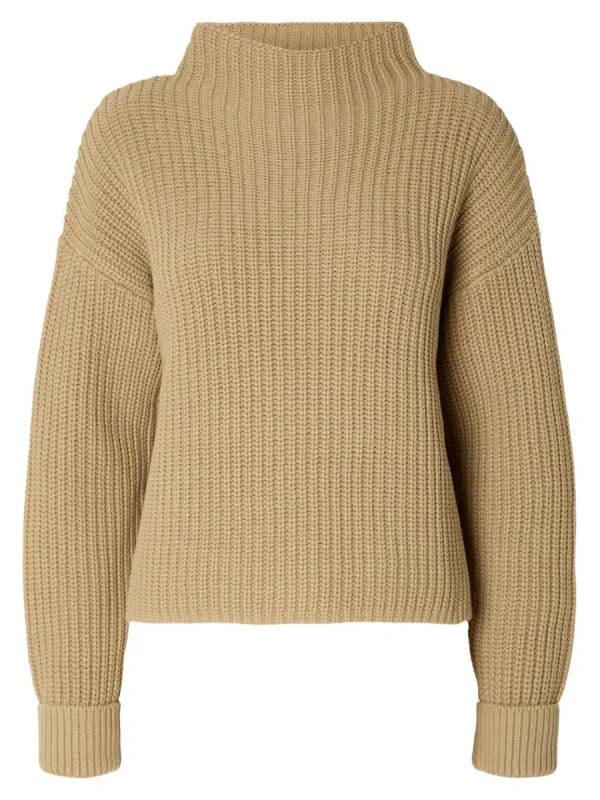 SELECTED ÖVERDIMENSIONERAD TRÖJA Brown Cheap