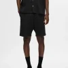 SELECTED VÅFFLAD SHORTS Black Online