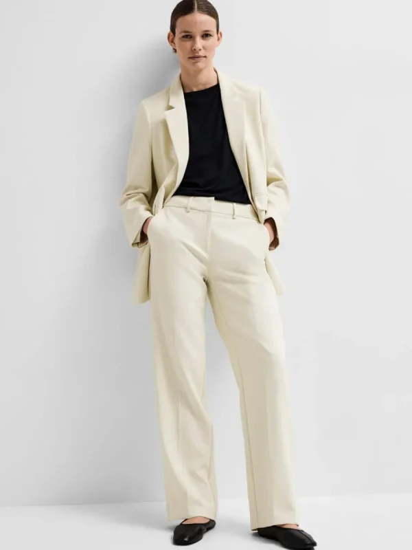SELECTED VID SLIM FIT FORMELL KOSTYMBYXOR Beige Outlet