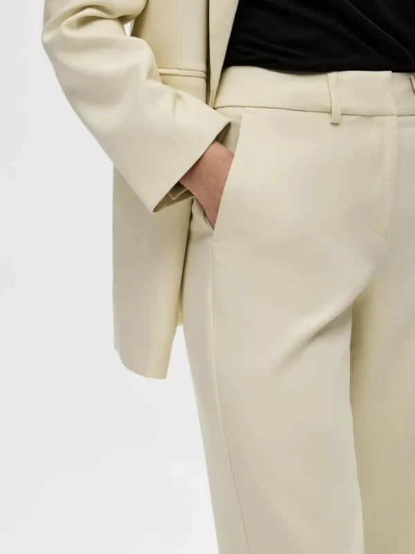 SELECTED VID SLIM FIT FORMELL KOSTYMBYXOR Beige Outlet