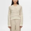 SELECTED VIRKAD STIL TRÖJA Beige Best