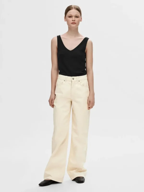 SELECTED VITA VIDA JEANS White New