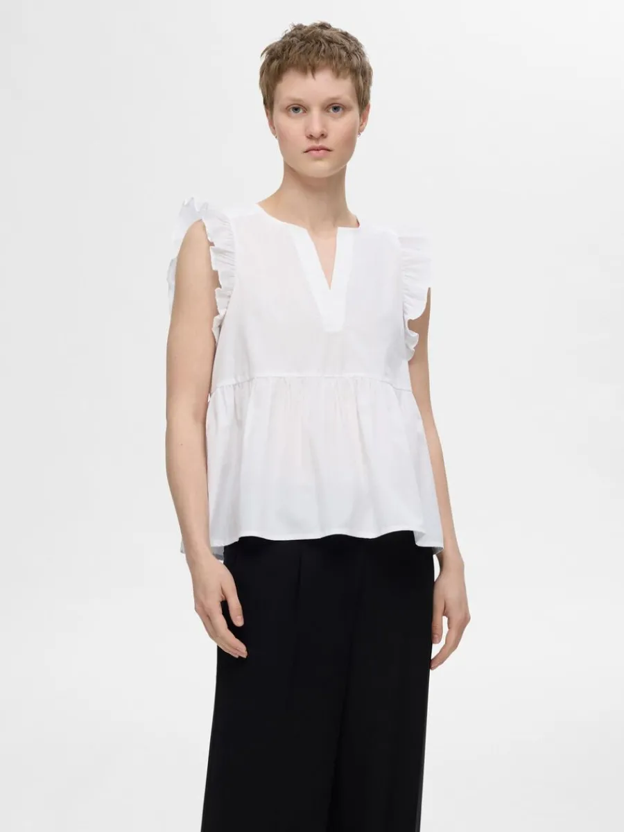 volangprydd_topp_0-1.webp SELECTED VOLANGPRYDD TOPP White Flash Sale