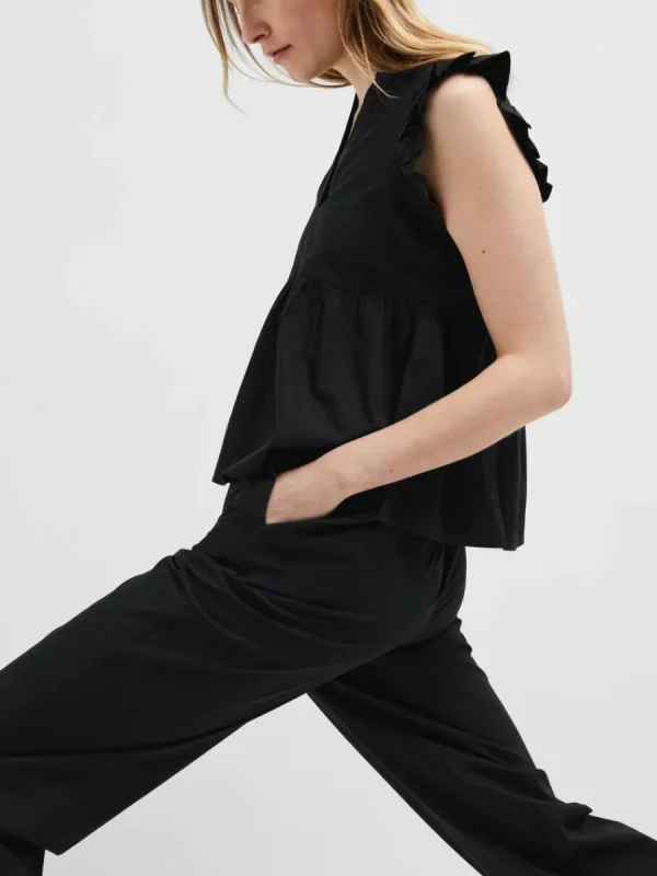 SELECTED VOLANGPRYDD TOPP Black Flash Sale