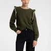 SELECTED VOLANGPRYDD TRÖJA Green Discount