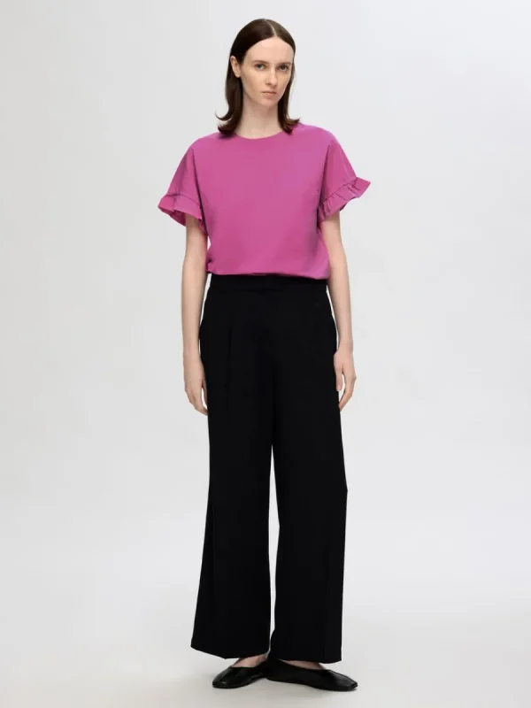 SELECTED VOLANGPRYDD T-SHIRT Pink New