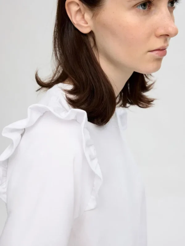 SELECTED VOLANGPRYDD T-SHIRT White Sale