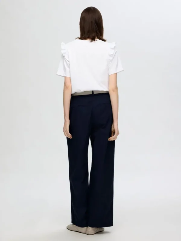 SELECTED VOLANGPRYDD T-SHIRT White Sale