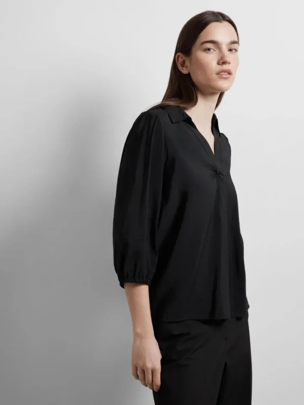 SELECTED V-RINGNING BLUS Black Hot