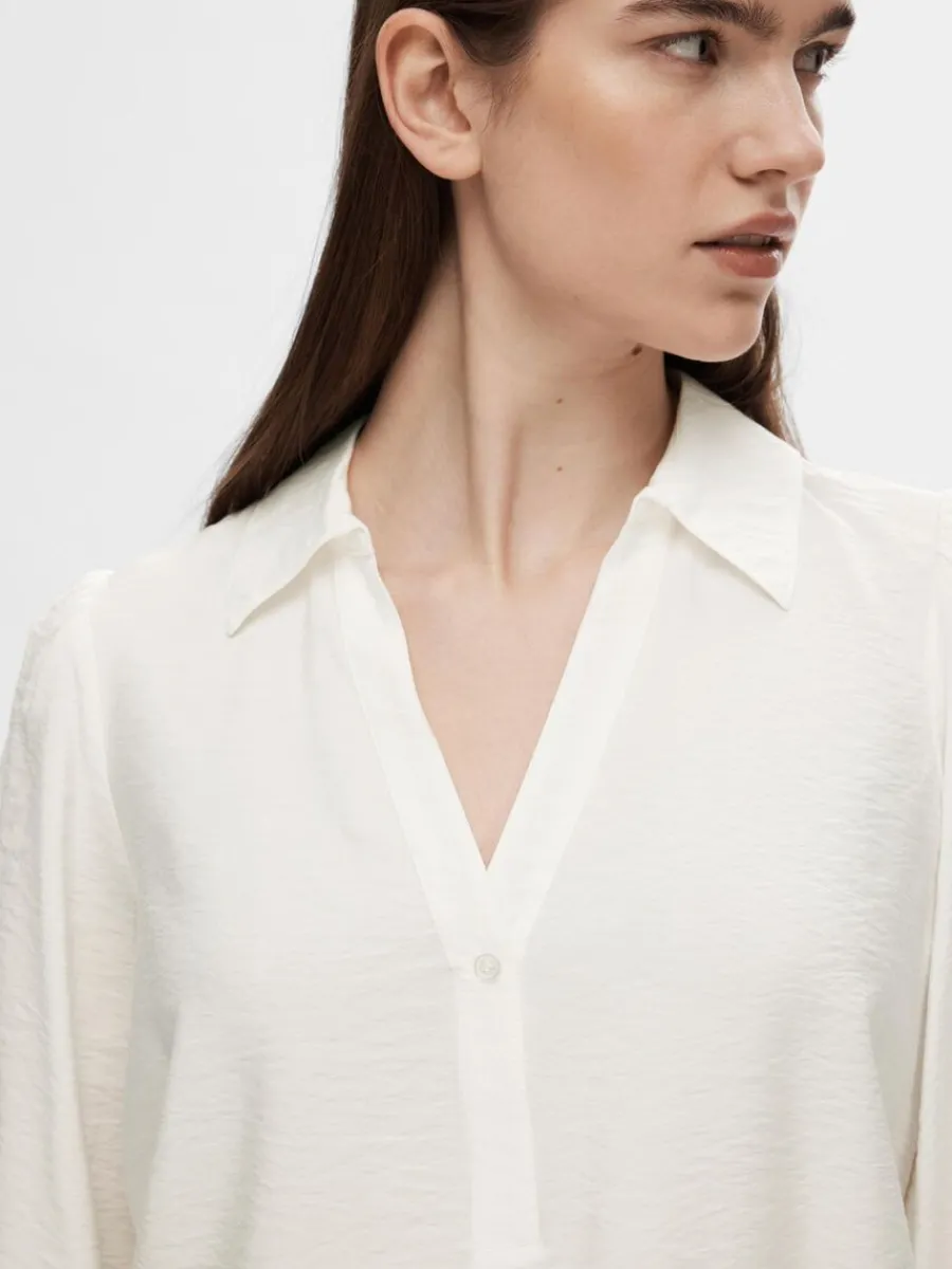 vringning_blus_3-2.webp SELECTED V-RINGNING BLUS White Online