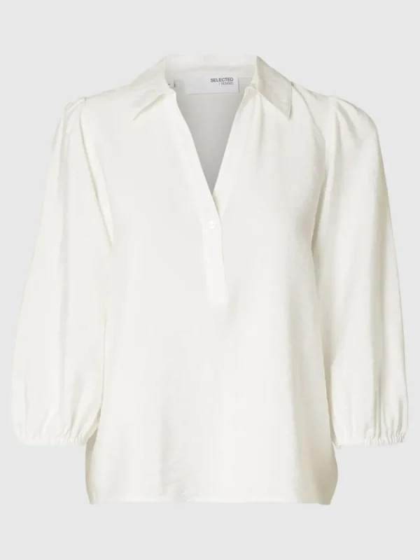 SELECTED V-RINGNING BLUS White Online