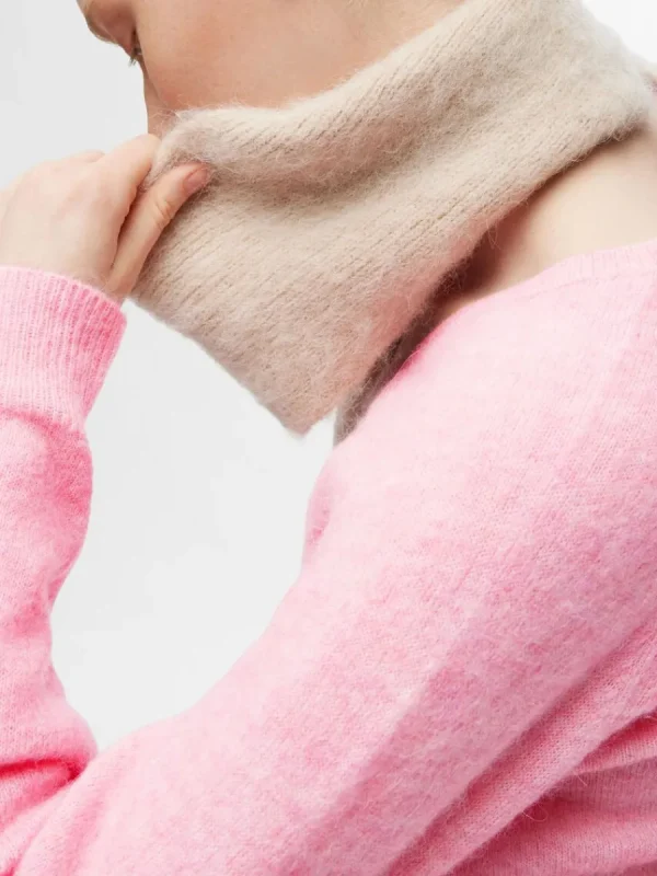 SELECTED V-RINGNING STICKAD TRÖJA Pink Flash Sale