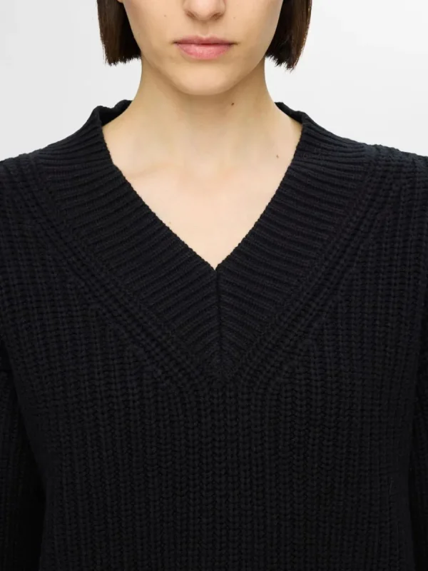 SELECTED V-RINGNING STICKAD TRÖJA Black Online