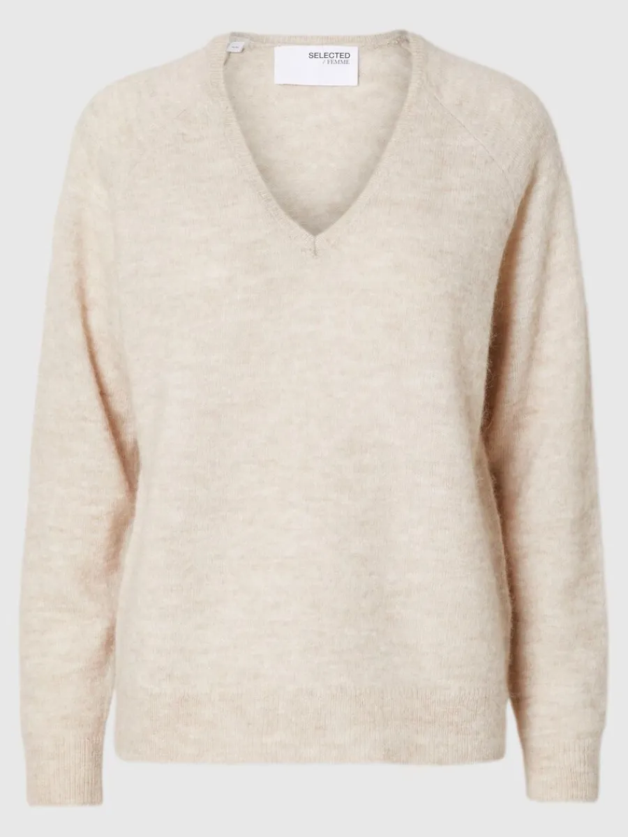 vringning_stickad_trja_5-4.webp SELECTED V-RINGNING STICKAD TRÖJA Beige Best Sale