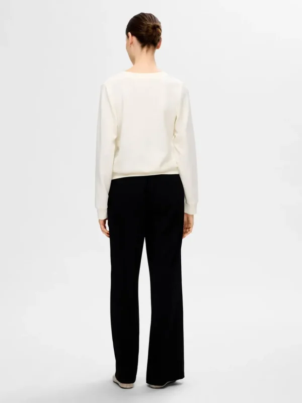 SELECTED V-RINGNING TRÖJA White Store