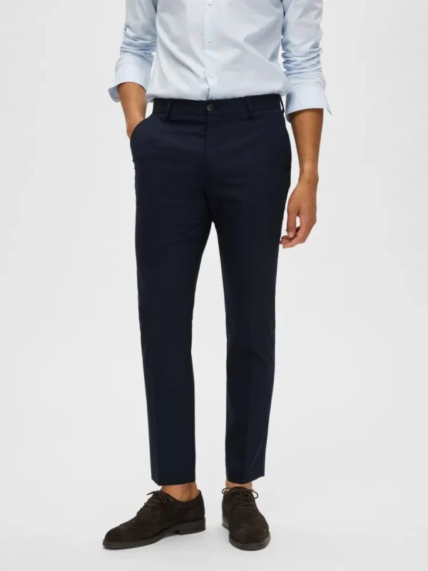 SELECTED VÄVD BYXOR Blue Store