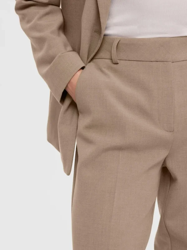 SELECTED VÄVD BYXOR Brown Best Sale