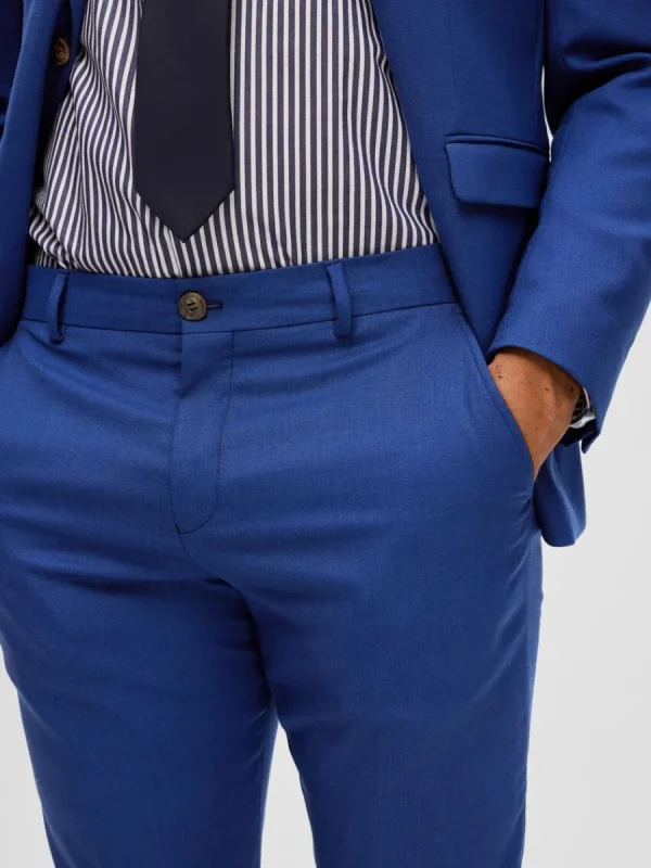 SELECTED VÄVD BYXOR Blue Clearance