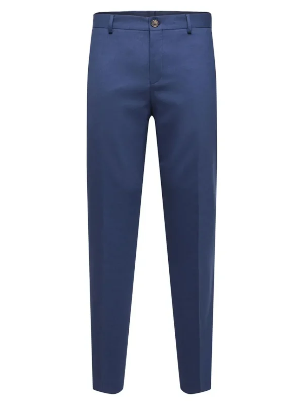 SELECTED VÄVD BYXOR Blue Clearance
