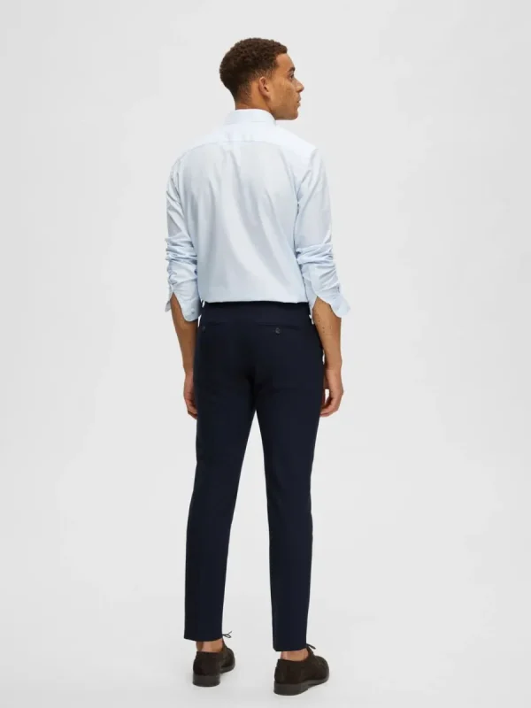 SELECTED VÄVD BYXOR Blue Store