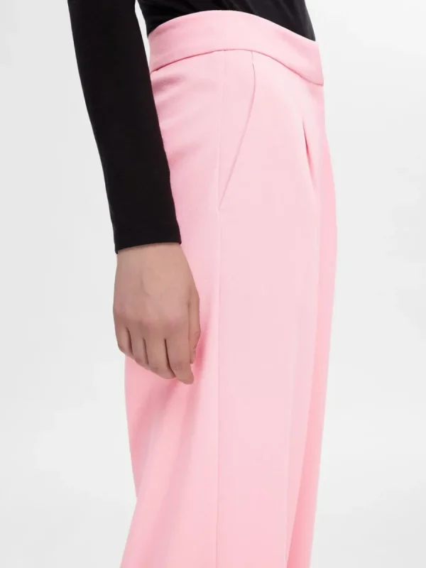 SELECTED VÄVD BYXOR MED VIDA BEN Pink Flash Sale