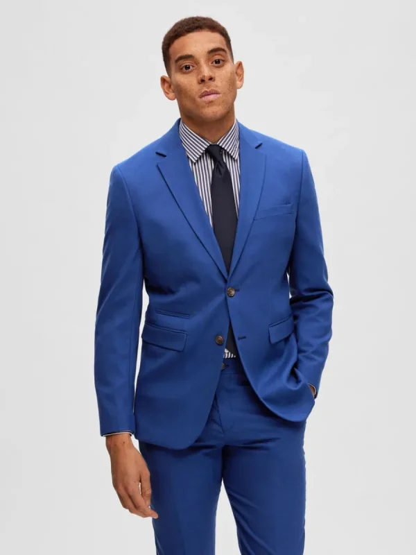 SELECTED VÄVD KAVAJ Blue Online