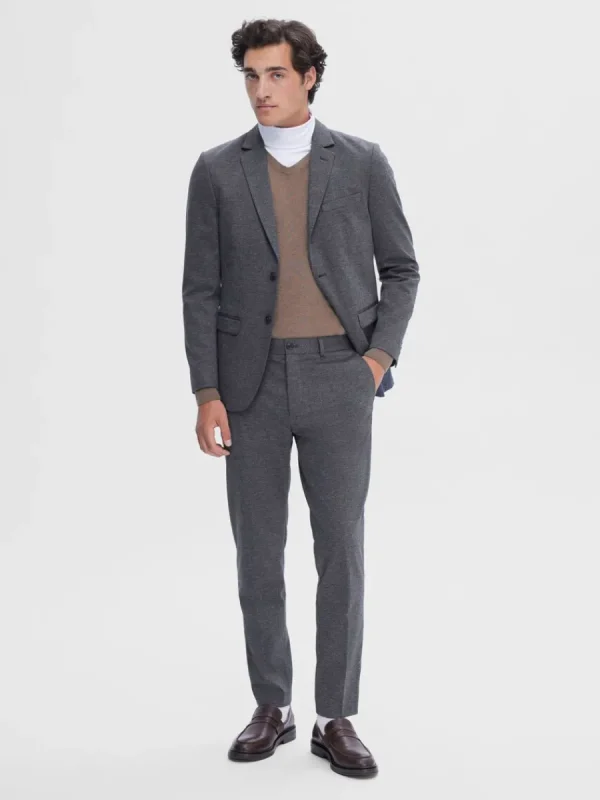 SELECTED VÄVD KAVAJ Blue Shop