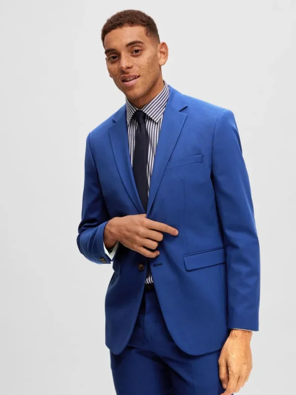 SELECTED VÄVD KAVAJ Blue Online