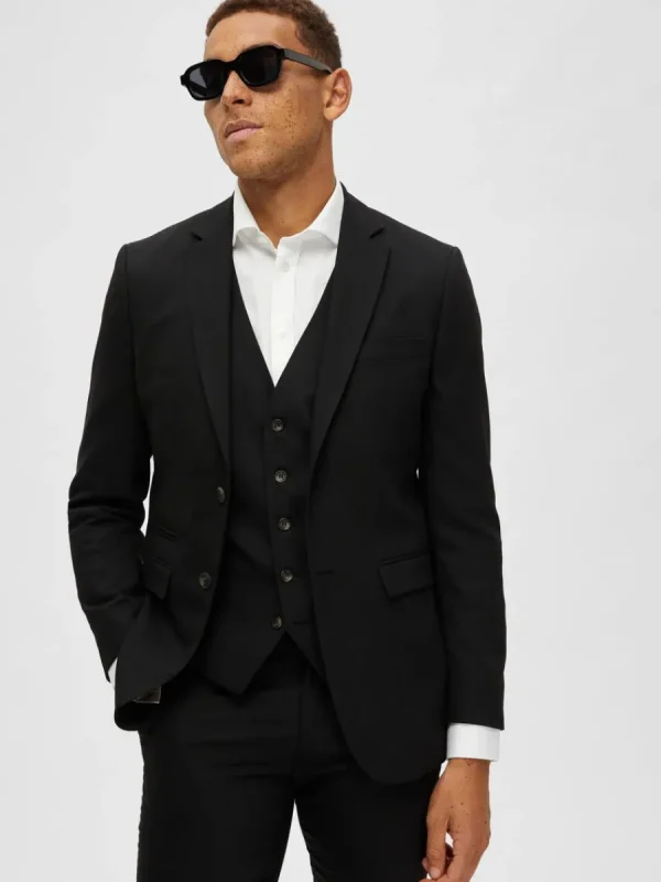 SELECTED VÄVD KAVAJ Black Store