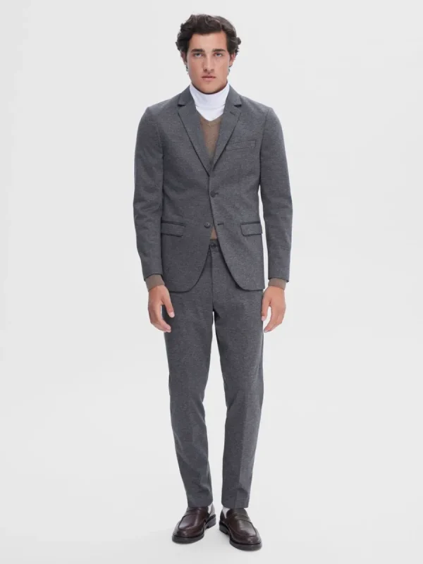 SELECTED VÄVD KAVAJ Blue Shop