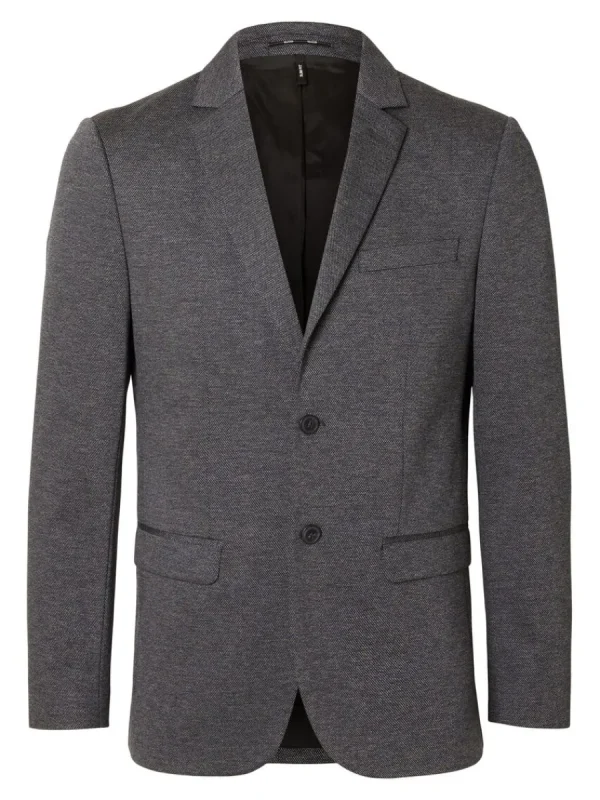 SELECTED VÄVD KAVAJ Blue Shop